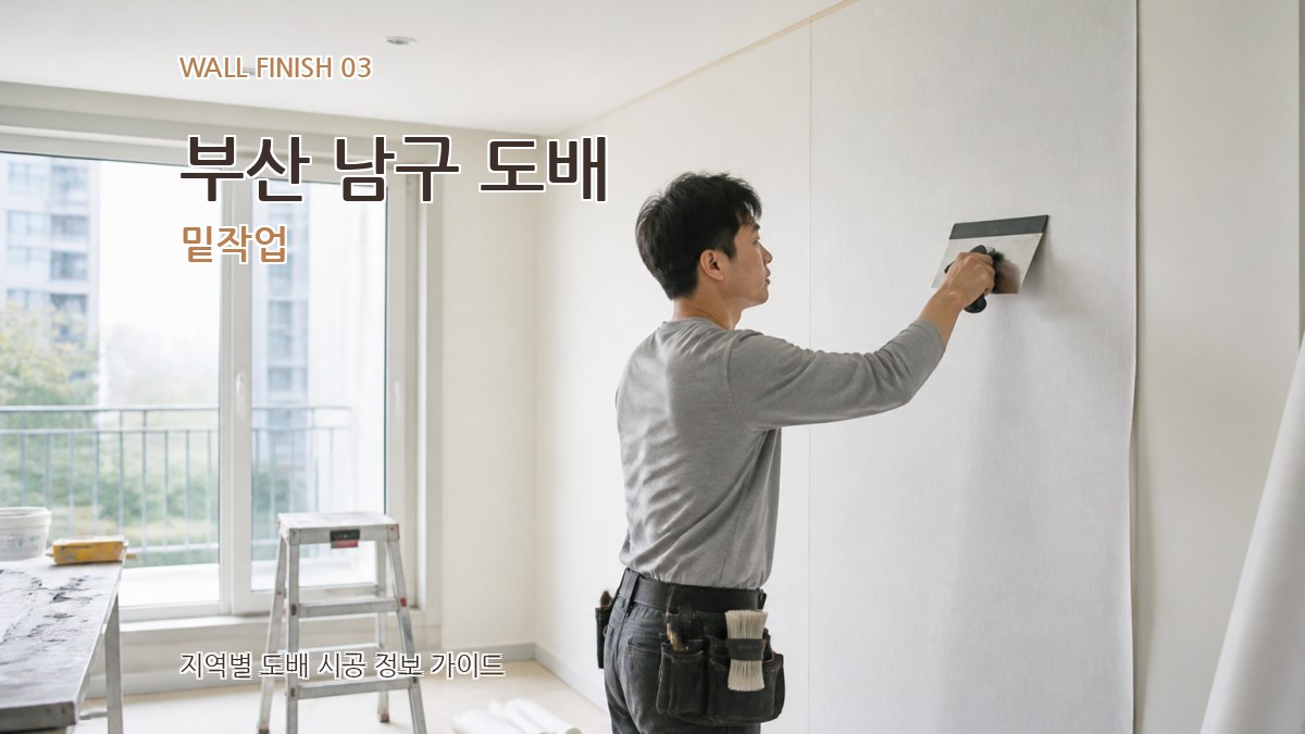 부산 남구 도배 밑작업