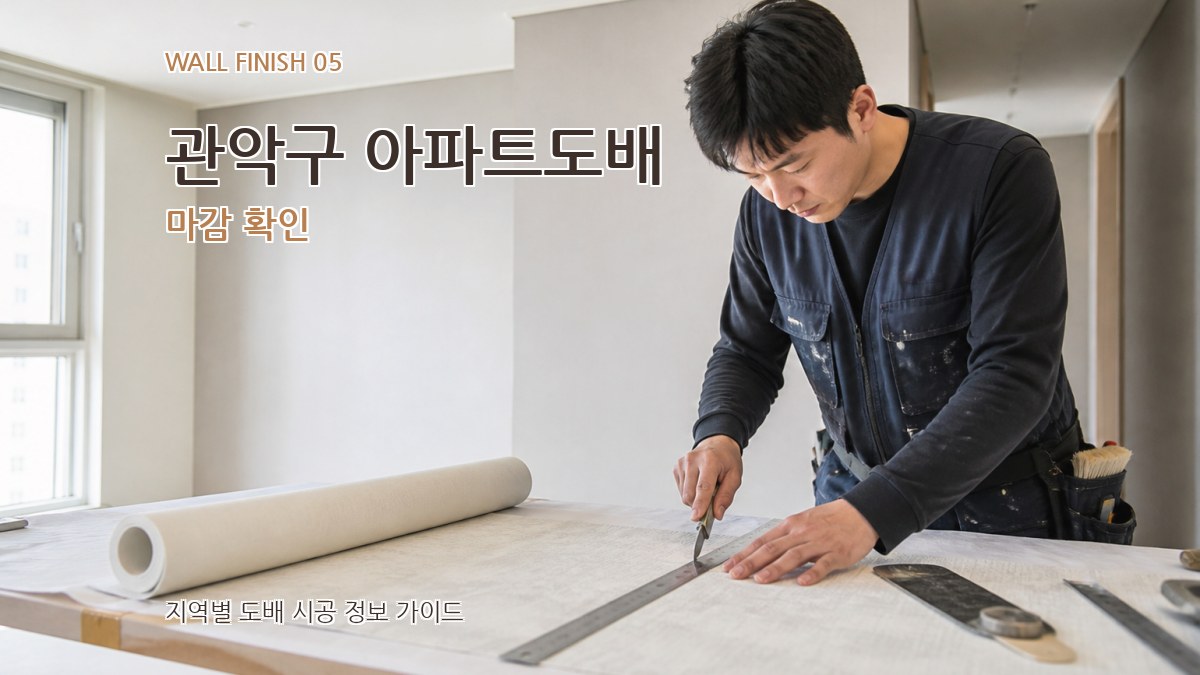 관악구 아파트도배 마감 확인