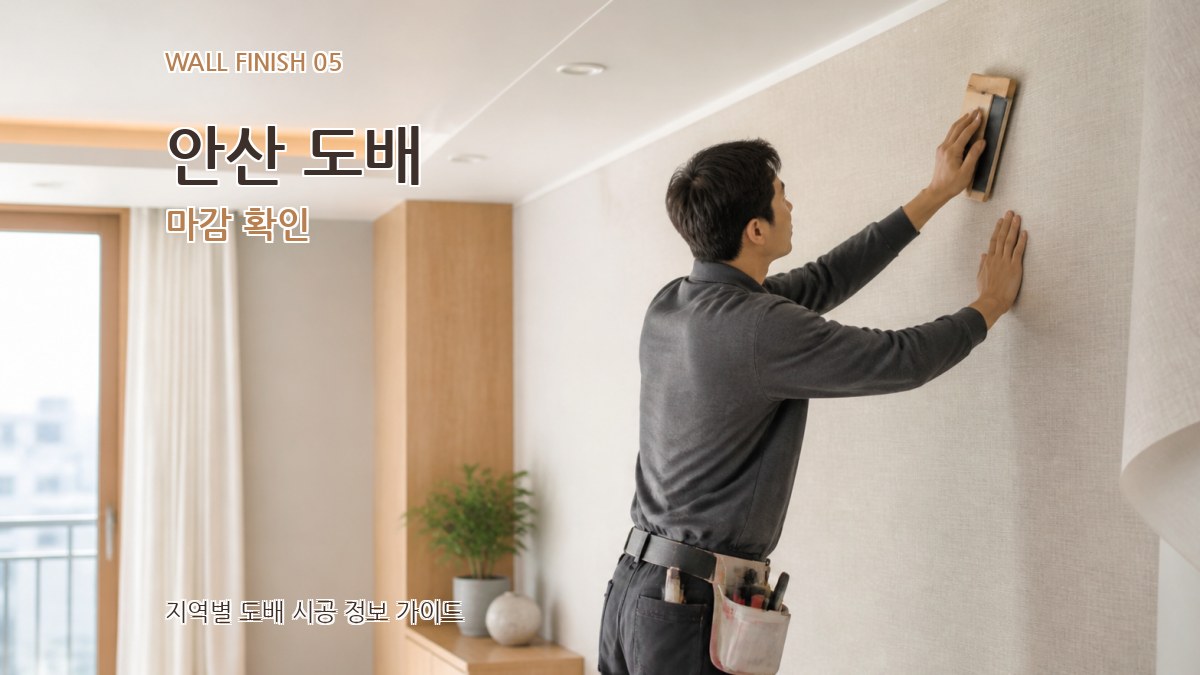 안산 도배 마감 확인