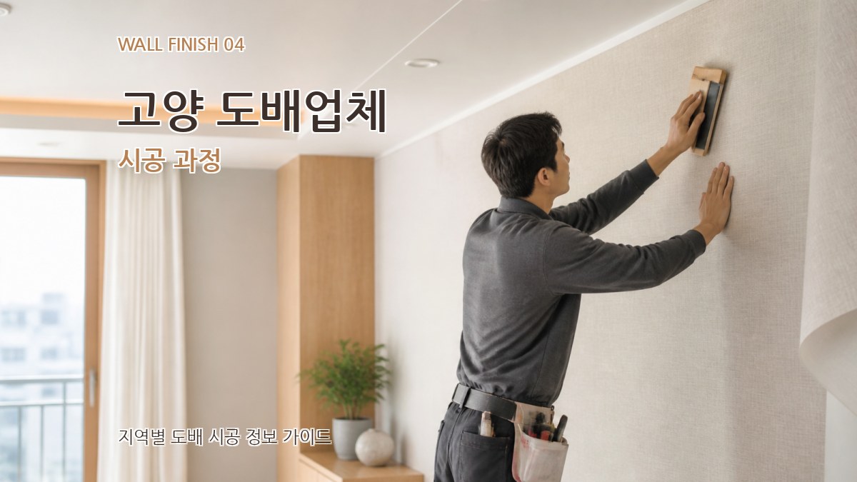 고양 도배업체 시공 과정
