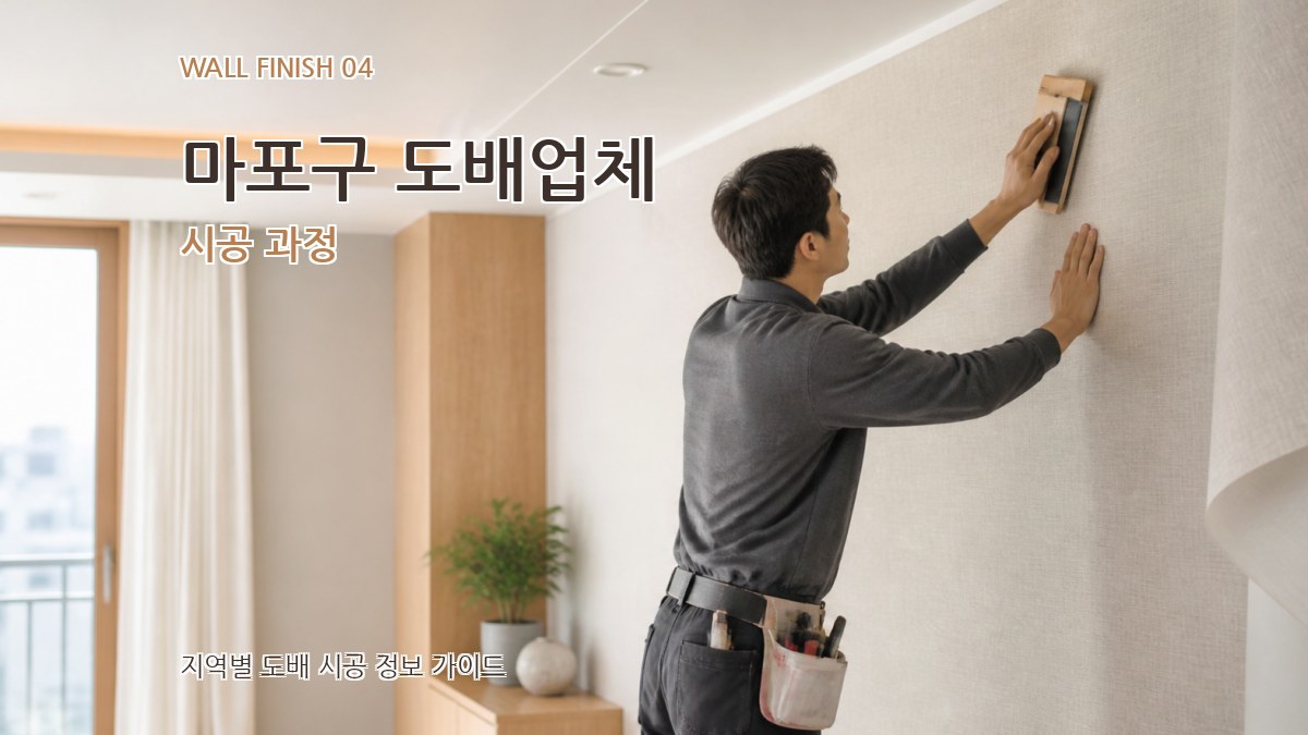 마포구 도배업체 시공 과정
