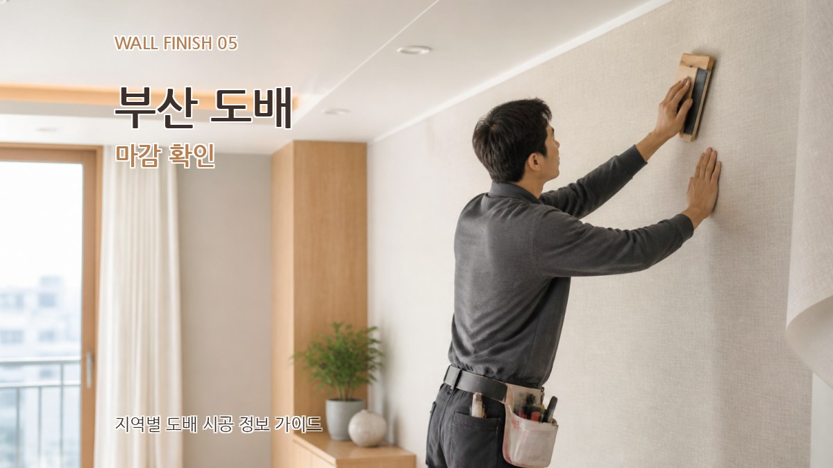 부산 도배 마감 확인