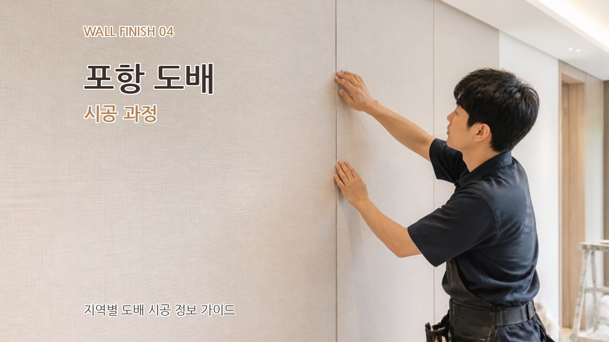 포항 도배 시공 과정