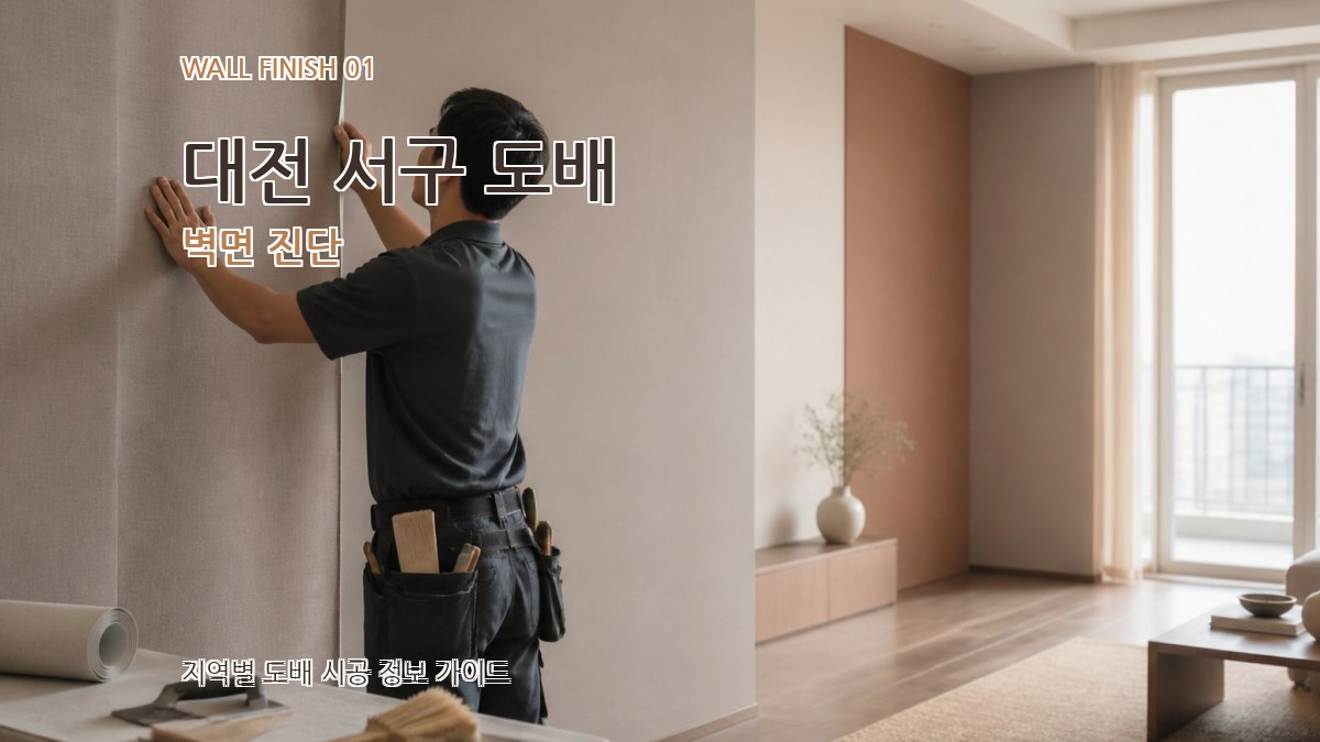 대전 서구 도배 벽면 진단