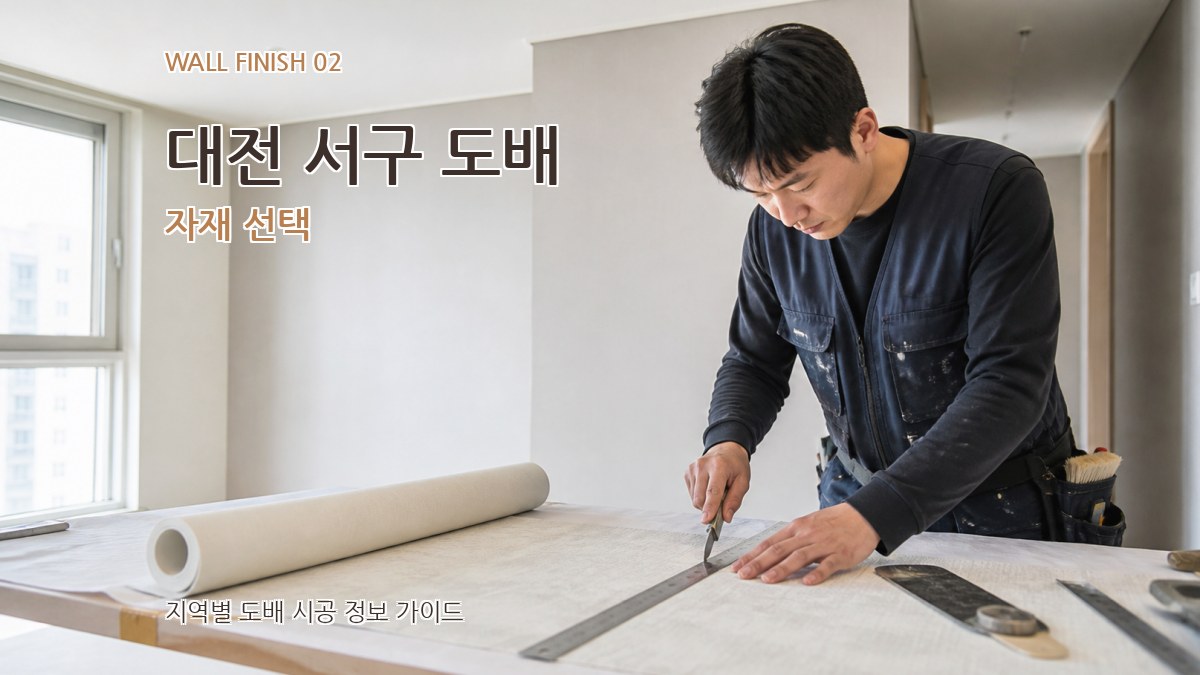 대전 서구 도배 자재 선택