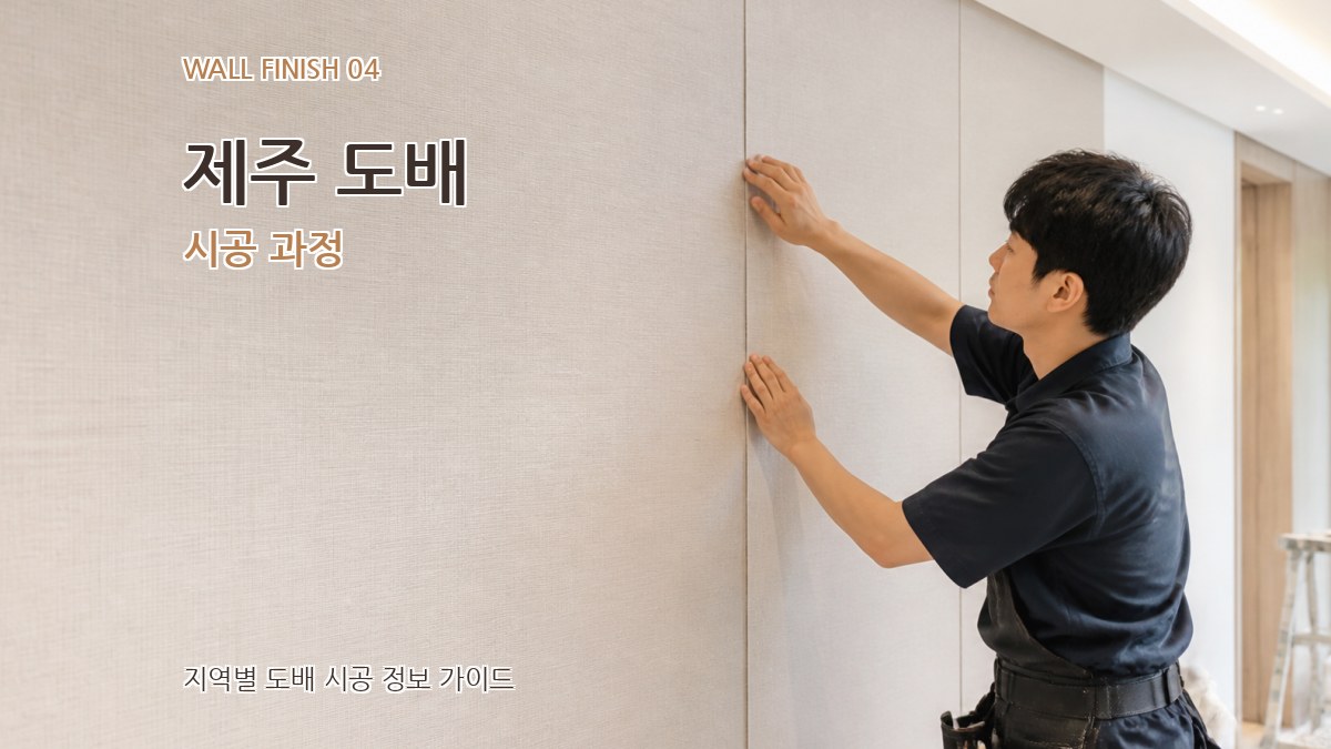 제주 도배 시공 과정
