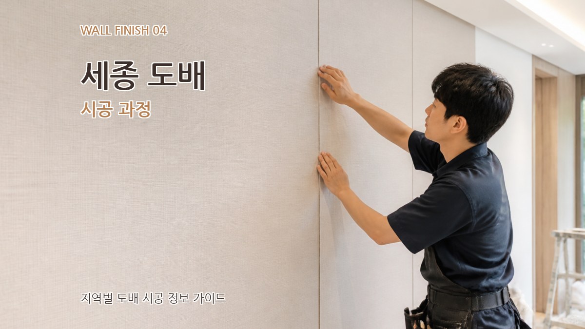 세종 도배 시공 과정