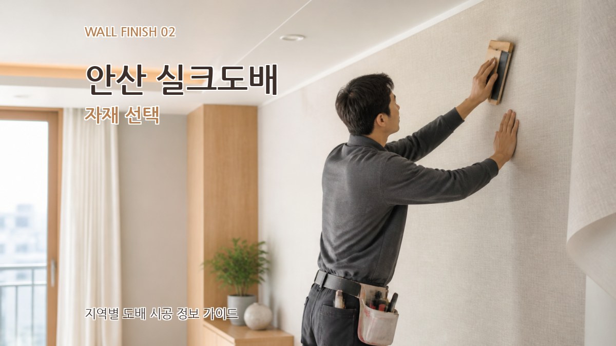 안산 실크도배 자재 선택