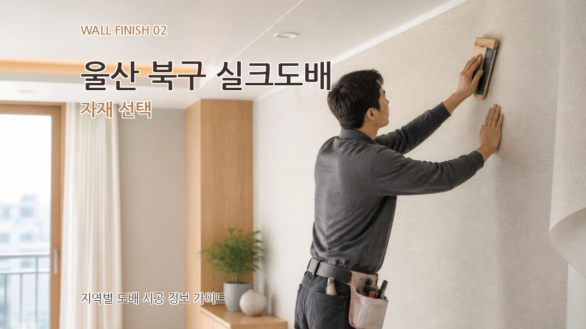 울산 북구 실크도배 자재 선택