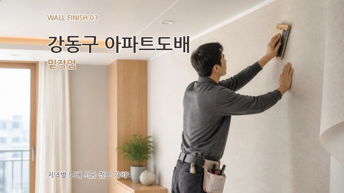 강동구 아파트도배 밑작업