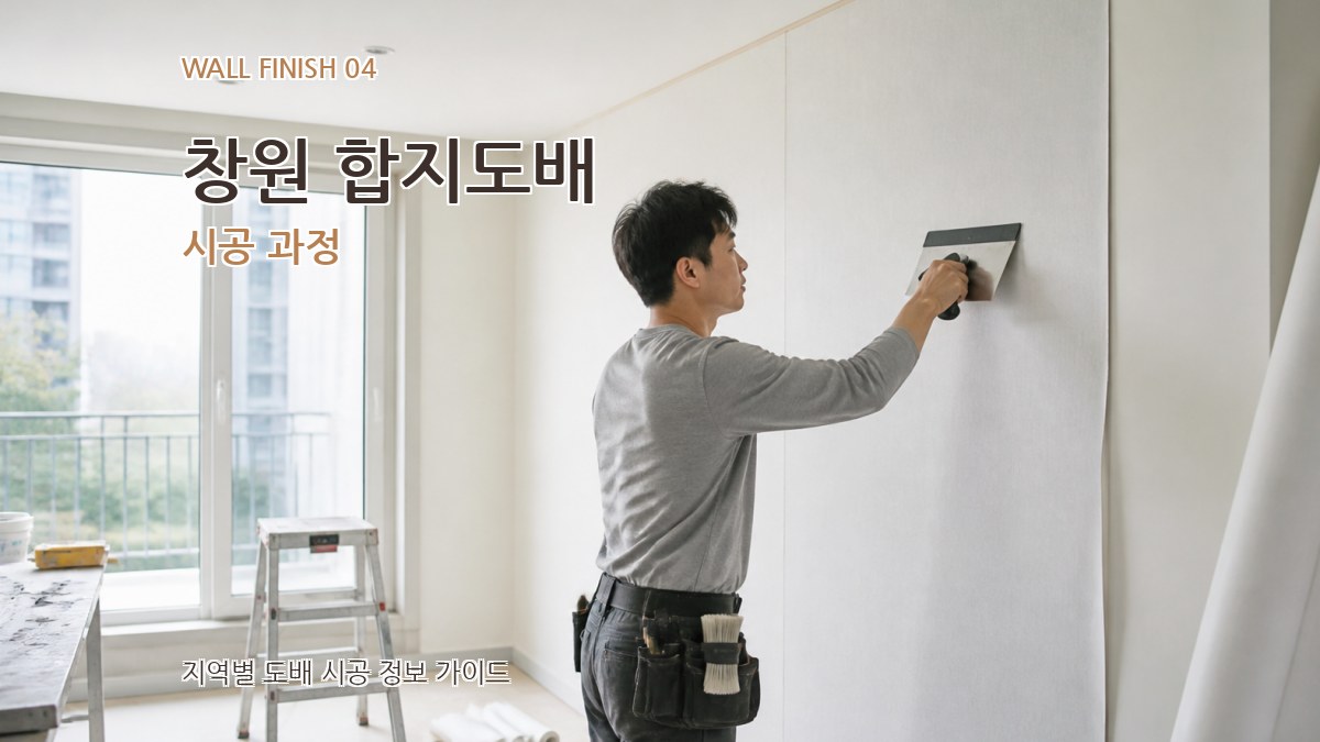 창원 합지도배 시공 과정