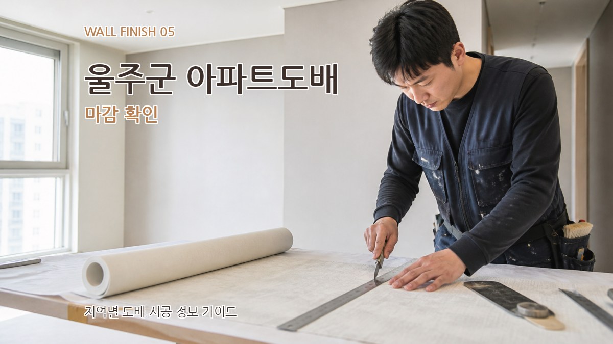 울주군 아파트도배 마감 확인