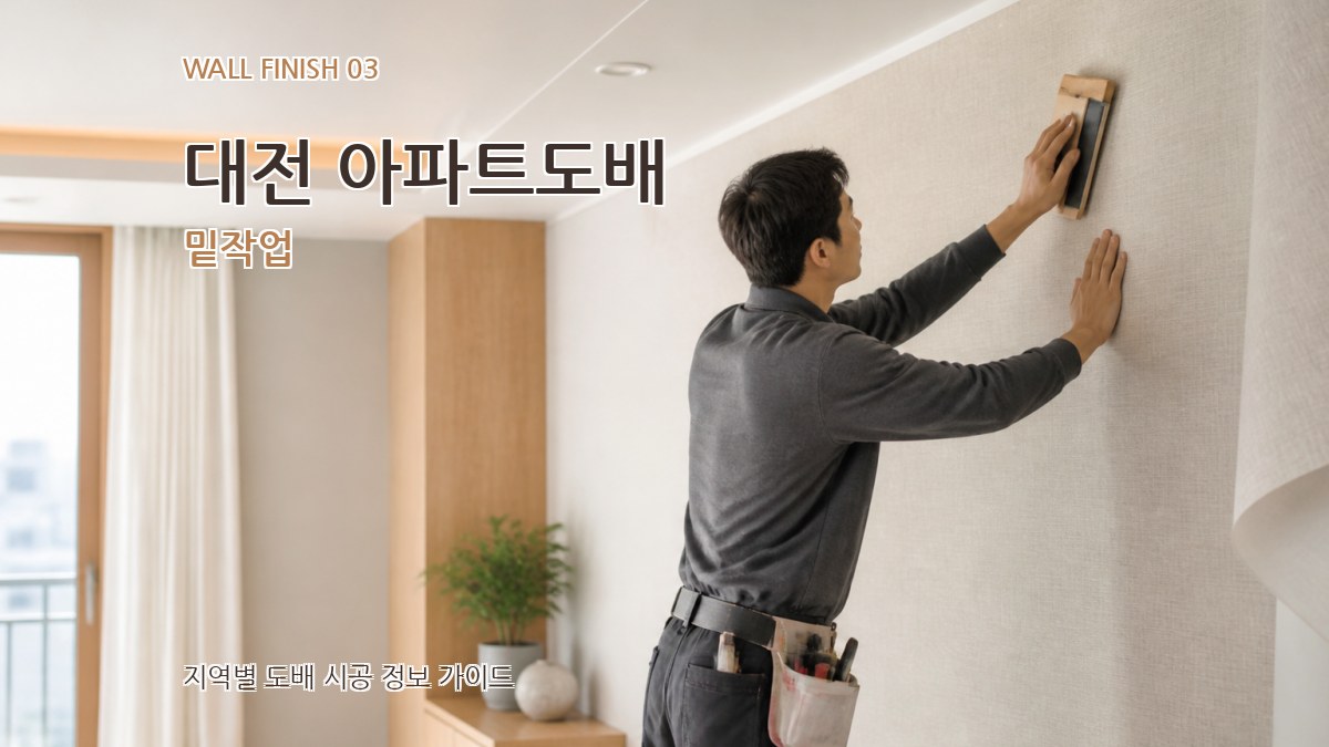 대전 아파트도배 밑작업