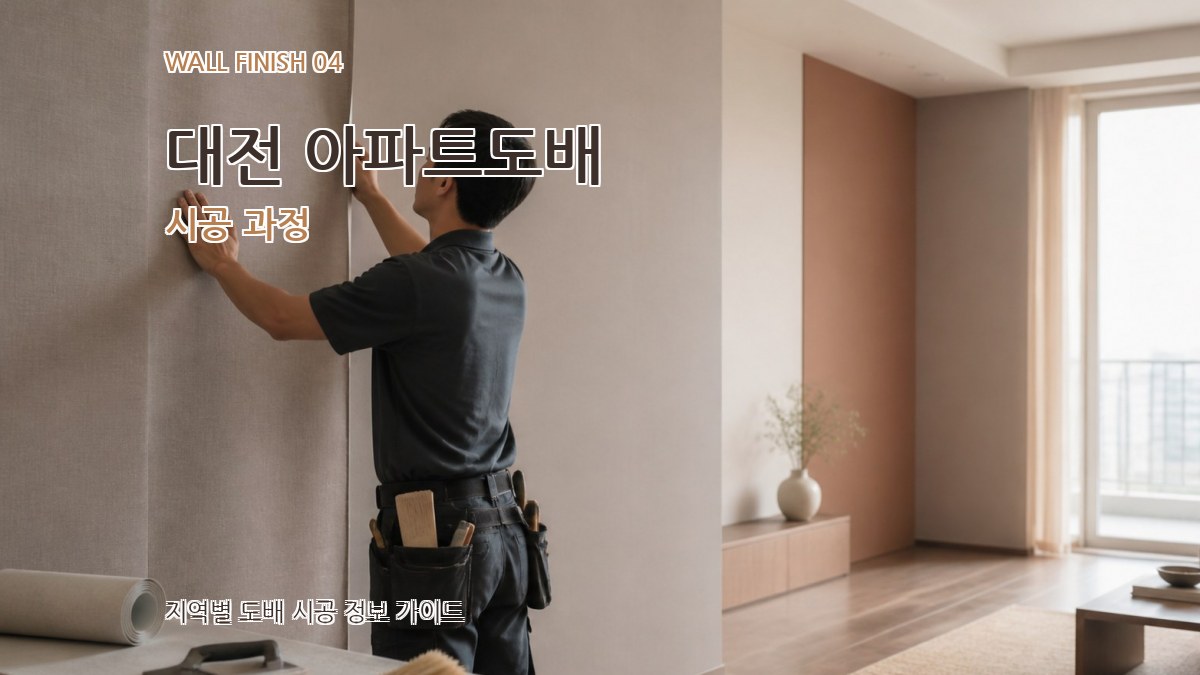 대전 아파트도배 시공 과정