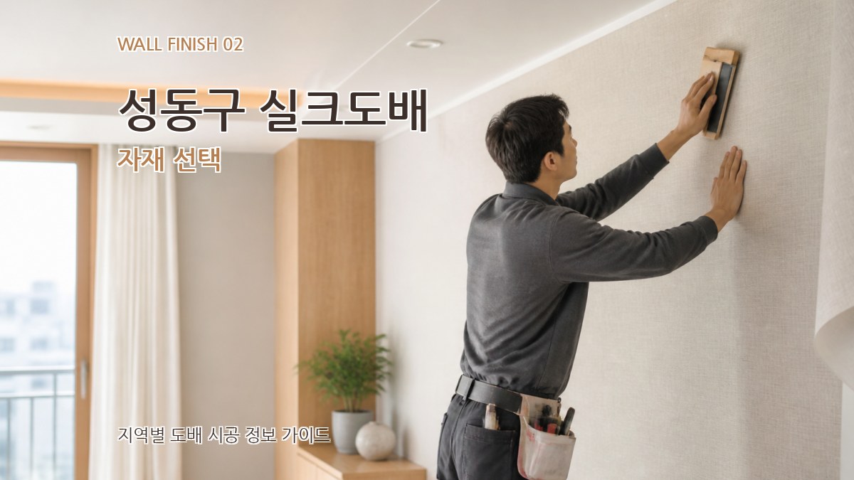 성동구 실크도배 자재 선택