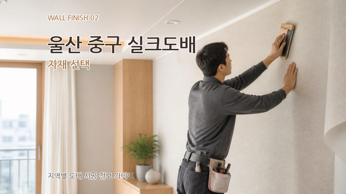 울산 중구 실크도배 자재 선택