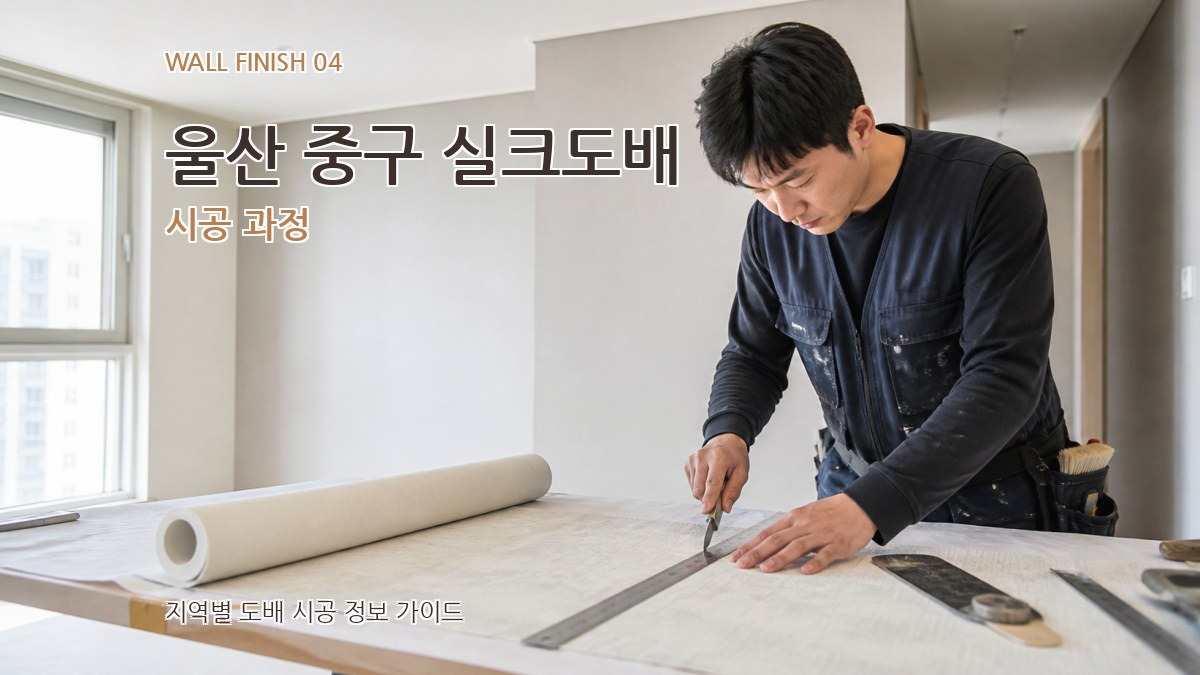 울산 중구 실크도배 시공 과정