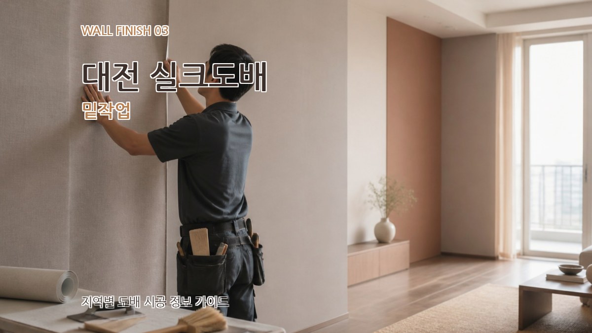 대전 실크도배 밑작업