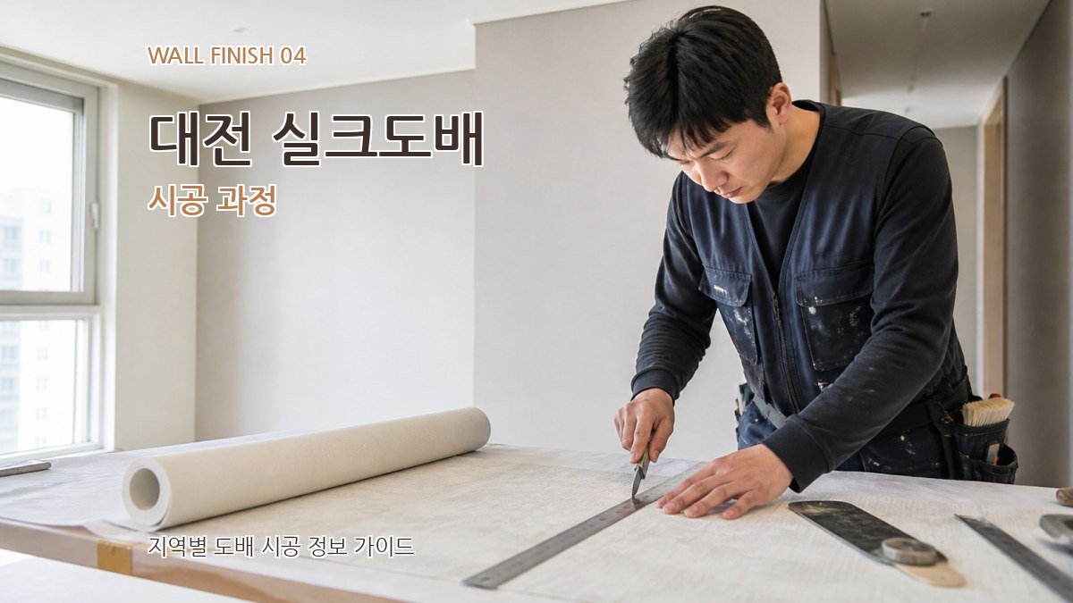 대전 실크도배 시공 과정