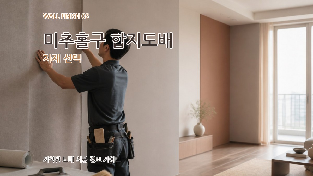 미추홀구 합지도배 자재 선택