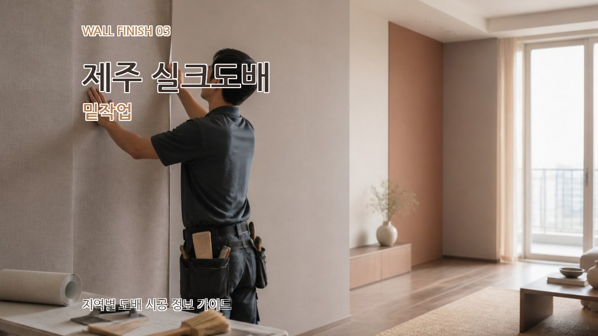 제주 실크도배 밑작업