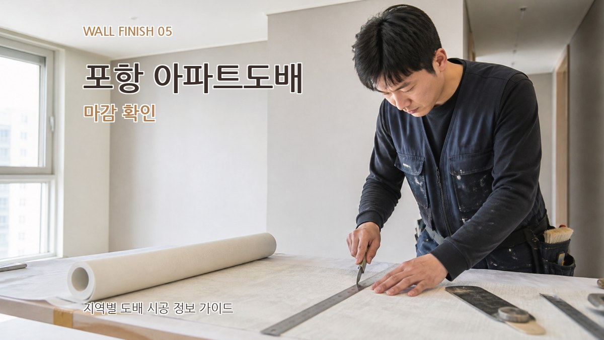 포항 아파트도배 마감 확인