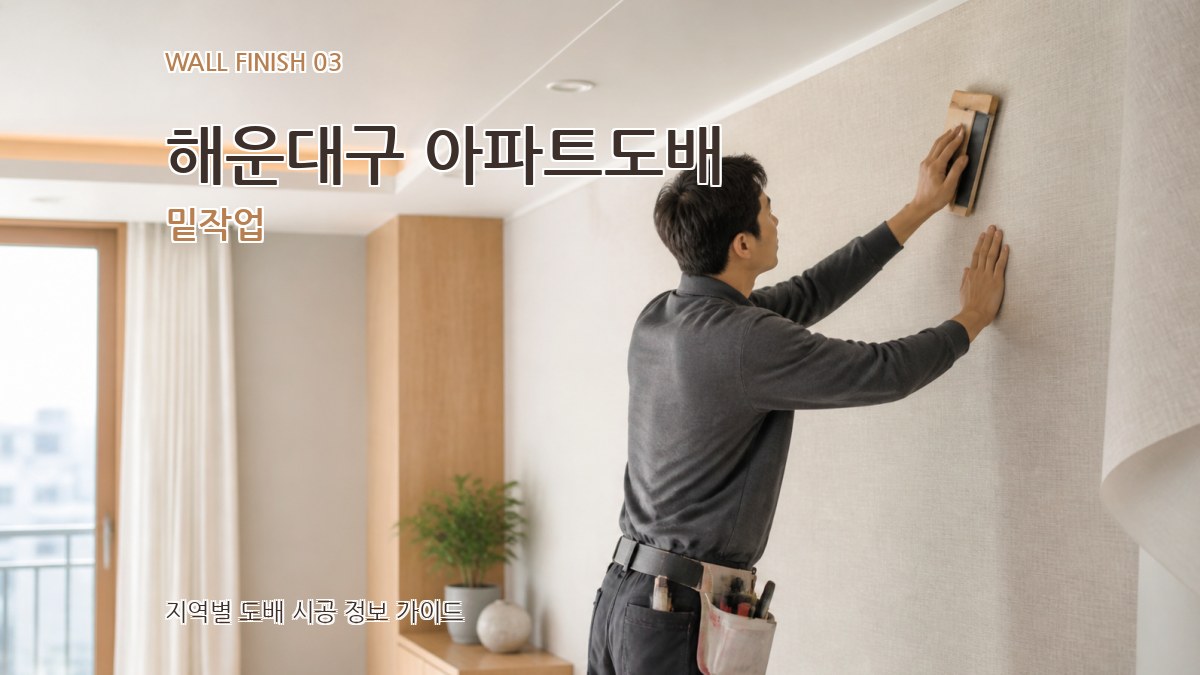 해운대구 아파트도배 밑작업