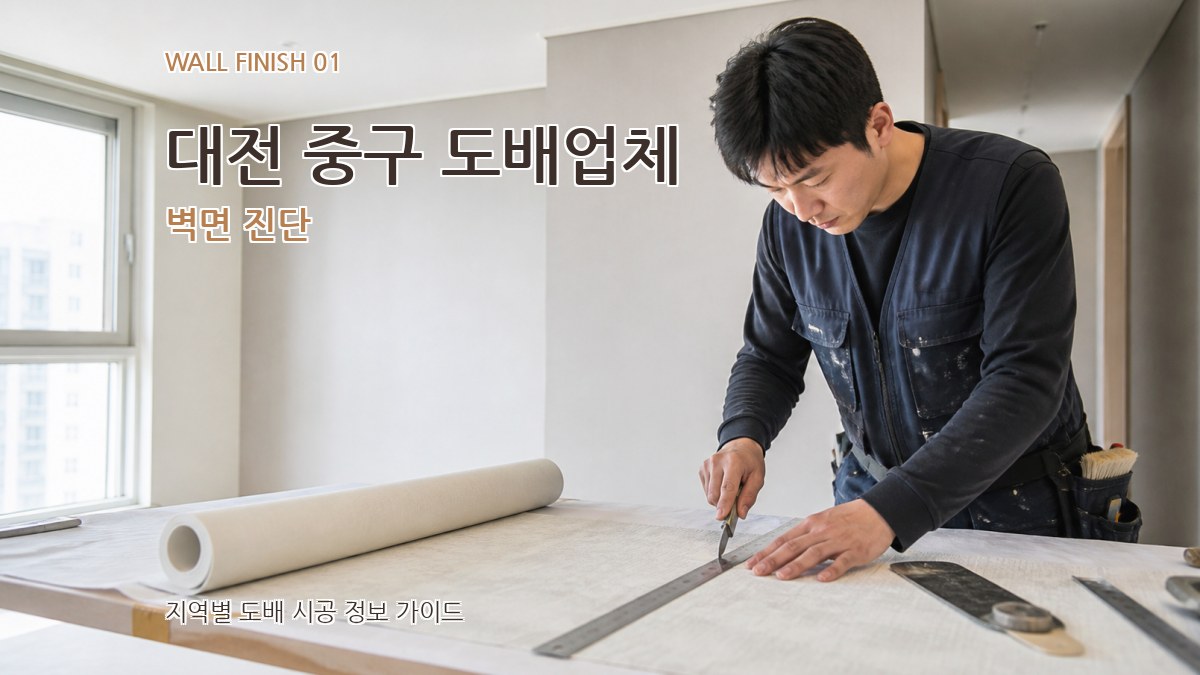 대전 중구 도배업체 벽면 진단