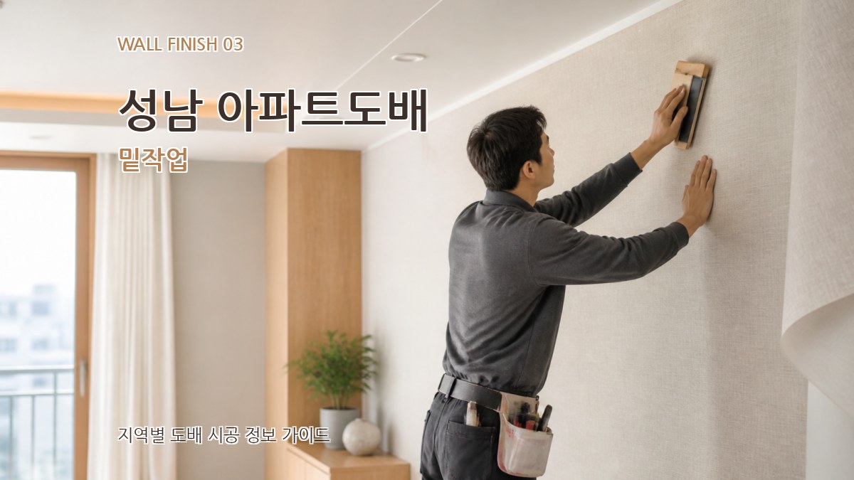 성남 아파트도배 밑작업