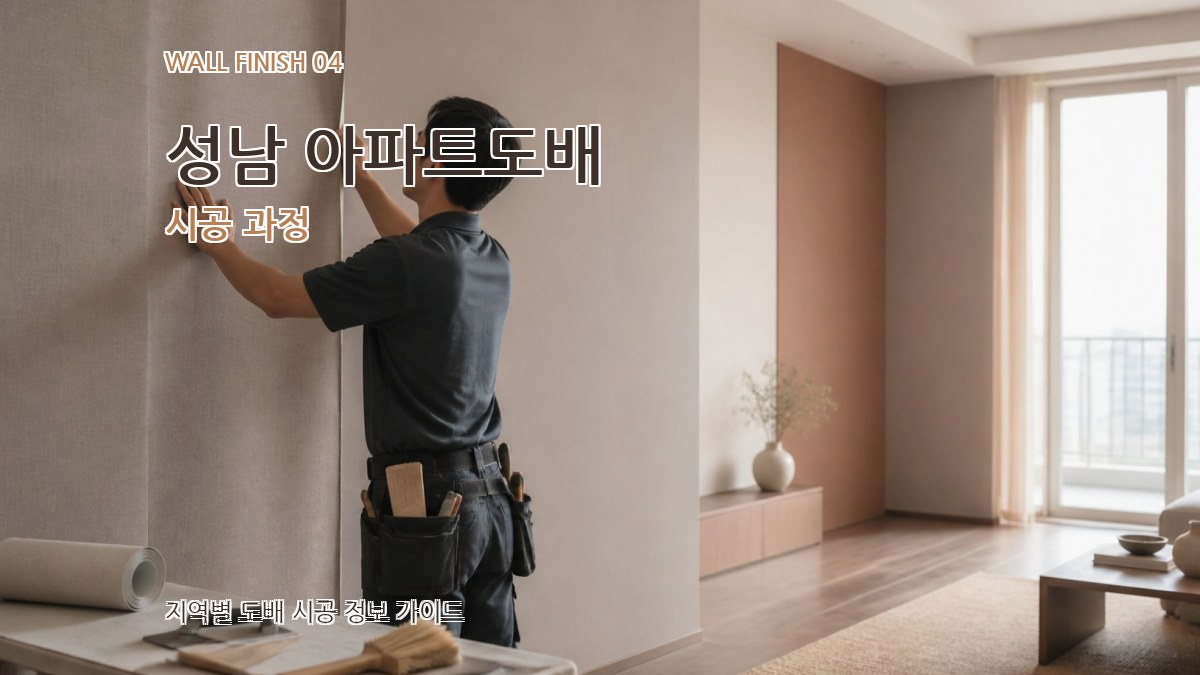 성남 아파트도배 시공 과정