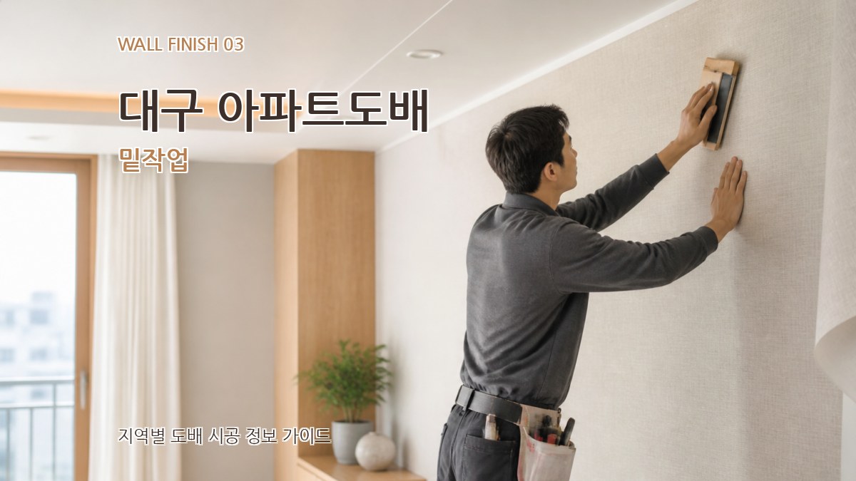 대구 아파트도배 밑작업