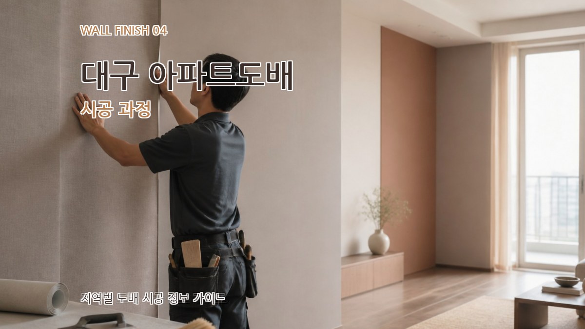 대구 아파트도배 시공 과정