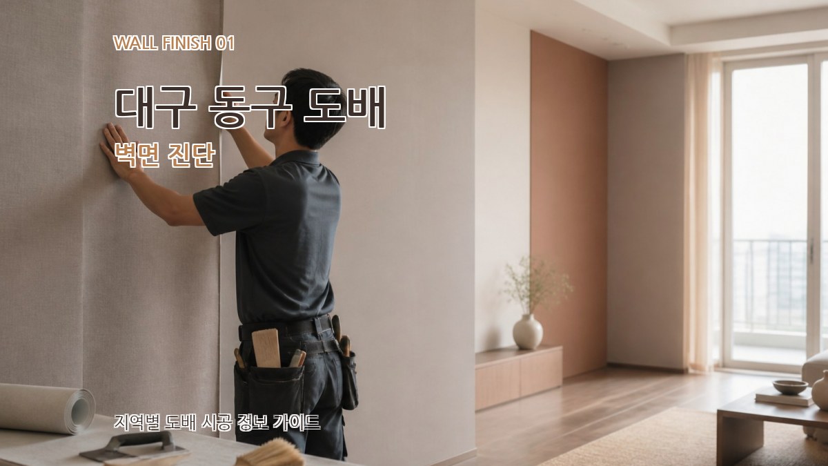 대구 동구 도배 벽면 진단