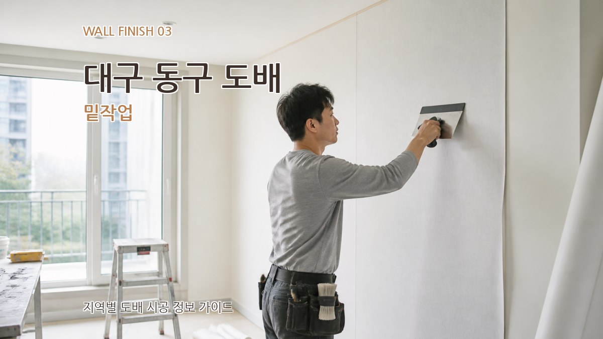 대구 동구 도배 밑작업