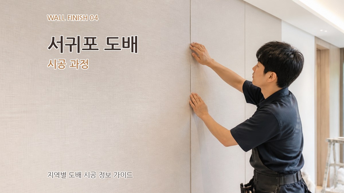 서귀포 도배 시공 과정