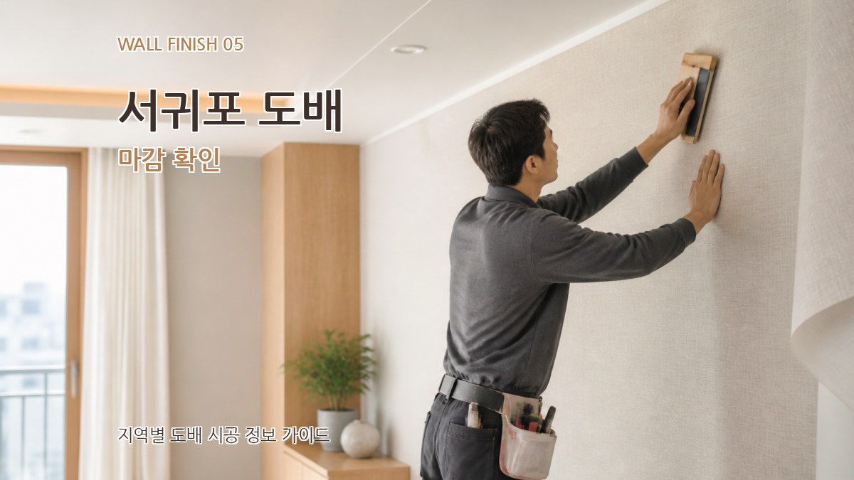서귀포 도배 마감 확인