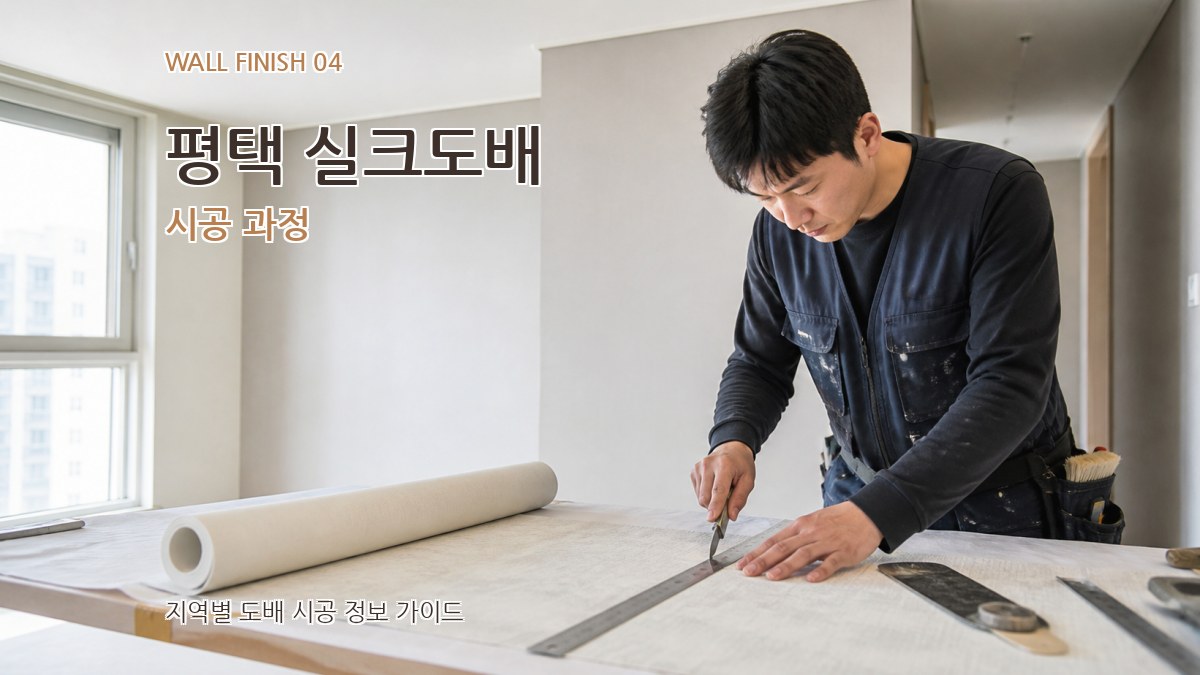 평택 실크도배 시공 과정