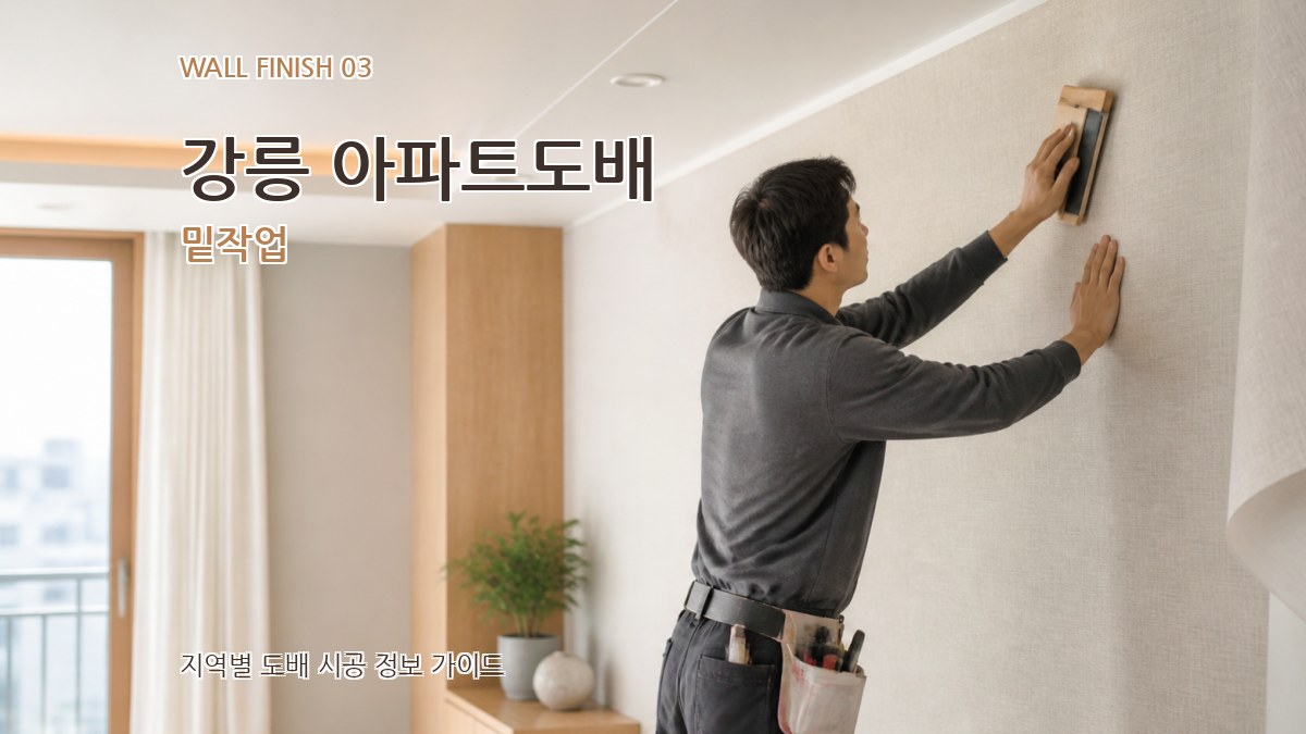 강릉 아파트도배 밑작업