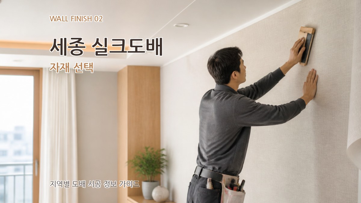 세종 실크도배 자재 선택