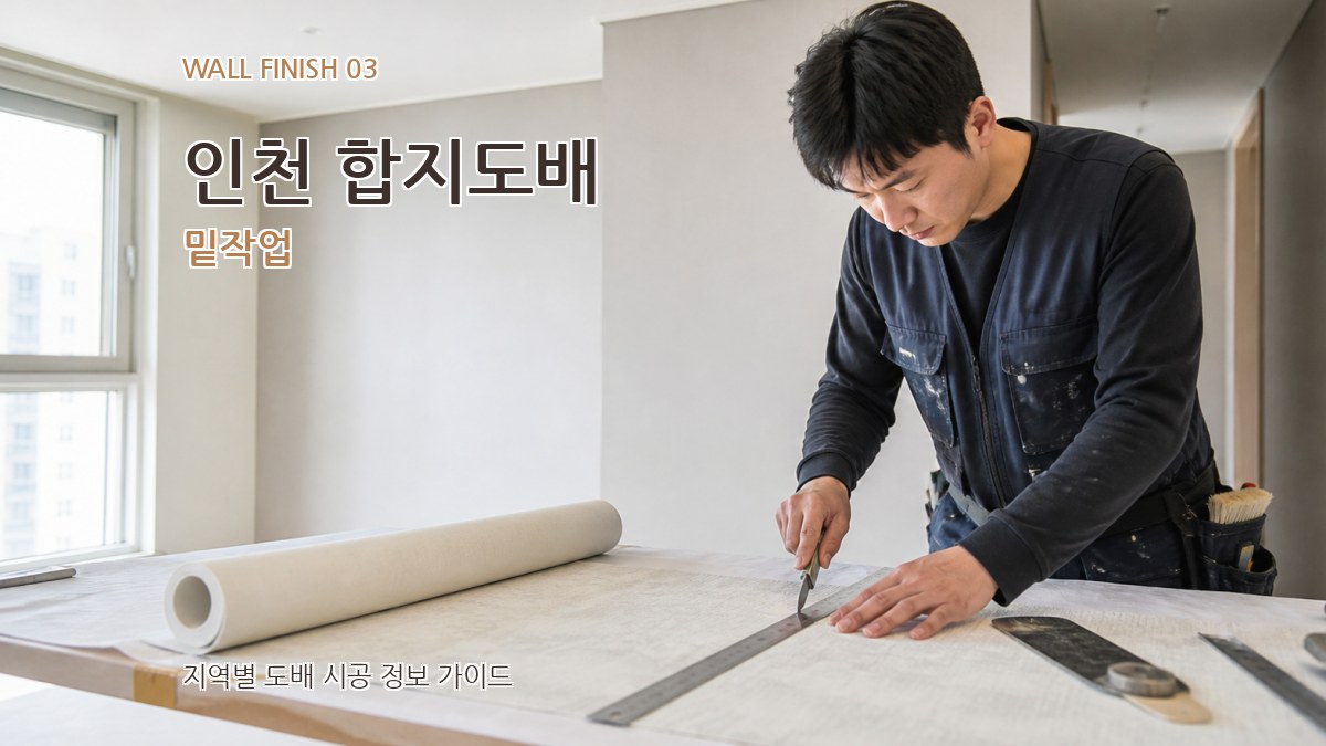 인천 합지도배 밑작업