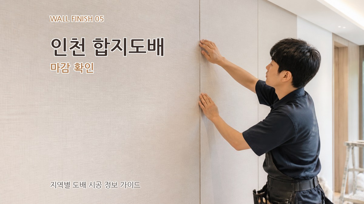 인천 합지도배 마감 확인