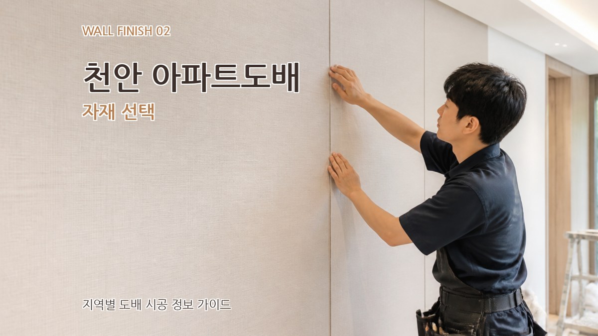 천안 아파트도배 자재 선택