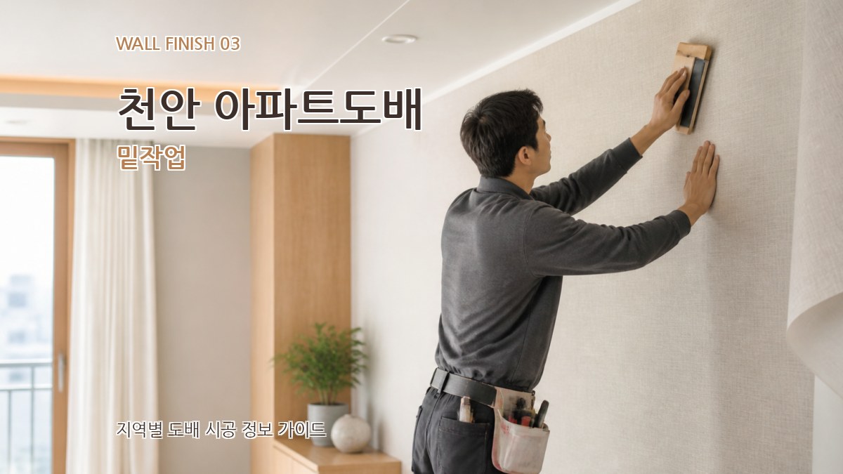 천안 아파트도배 밑작업