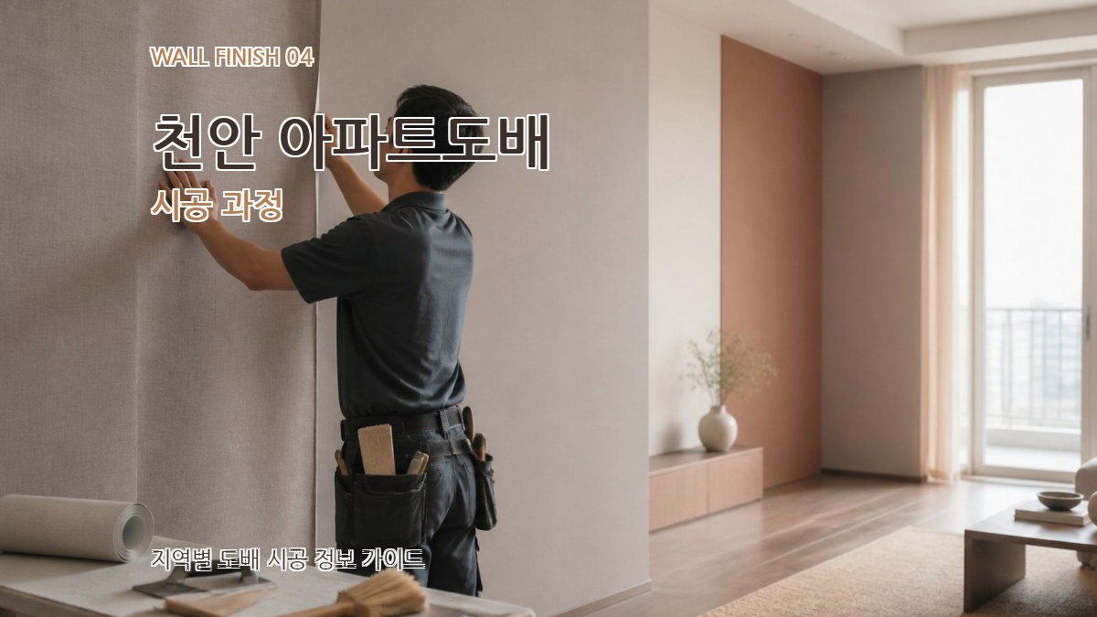 천안 아파트도배 시공 과정