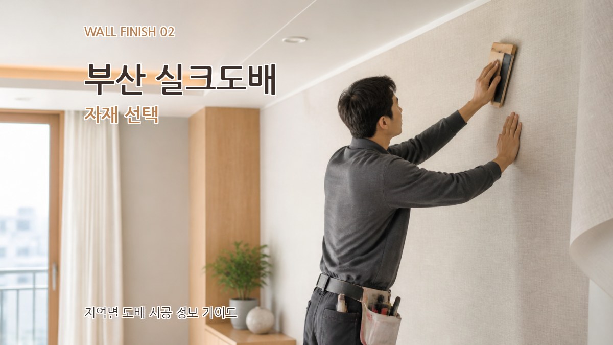 부산 실크도배 자재 선택