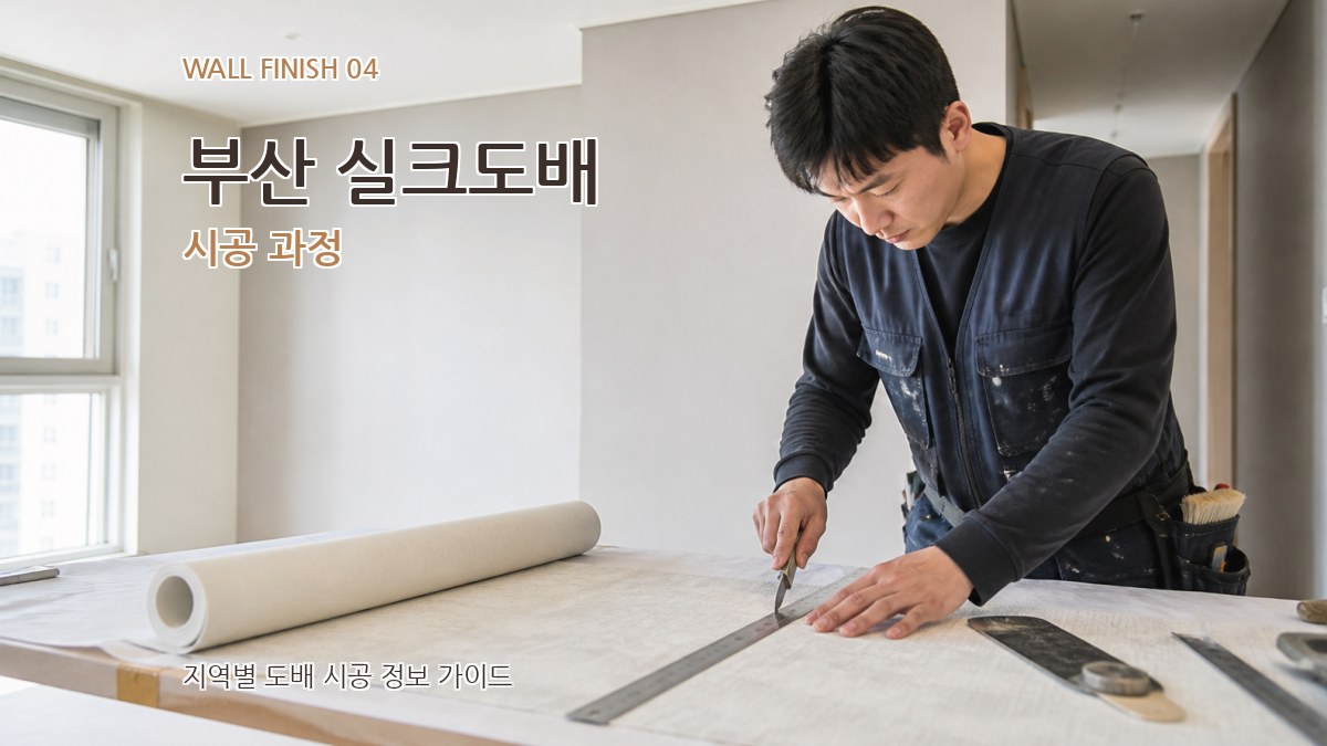 부산 실크도배 시공 과정