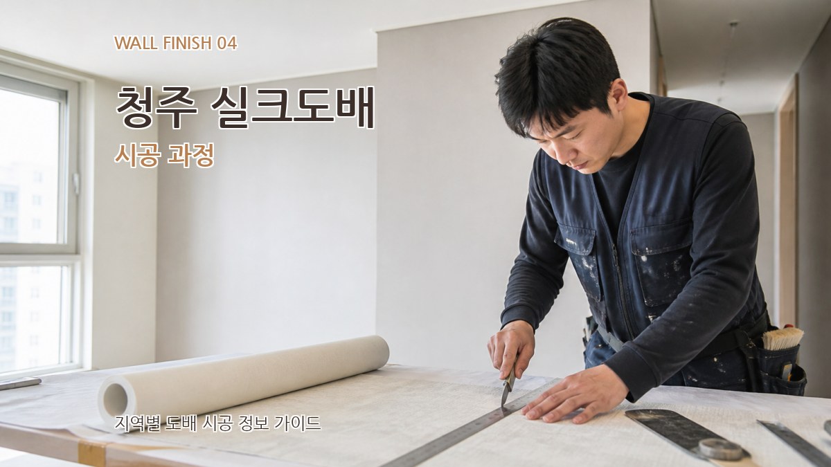 청주 실크도배 시공 과정