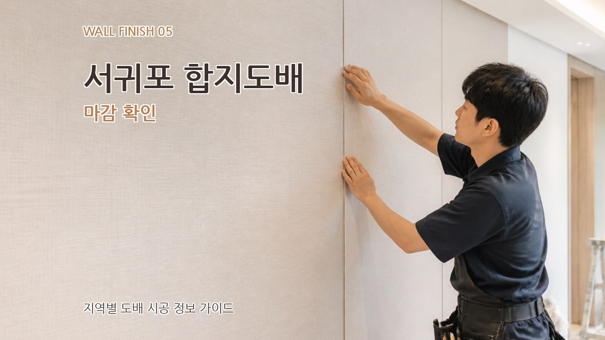 서귀포 합지도배 마감 확인