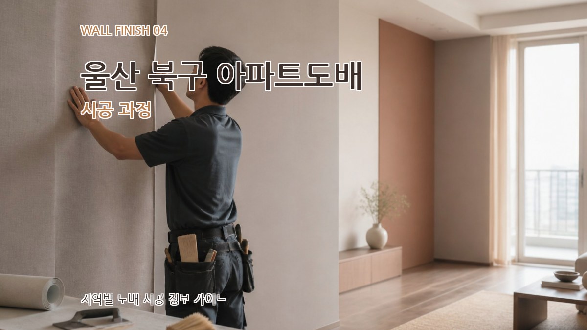울산 북구 아파트도배 시공 과정