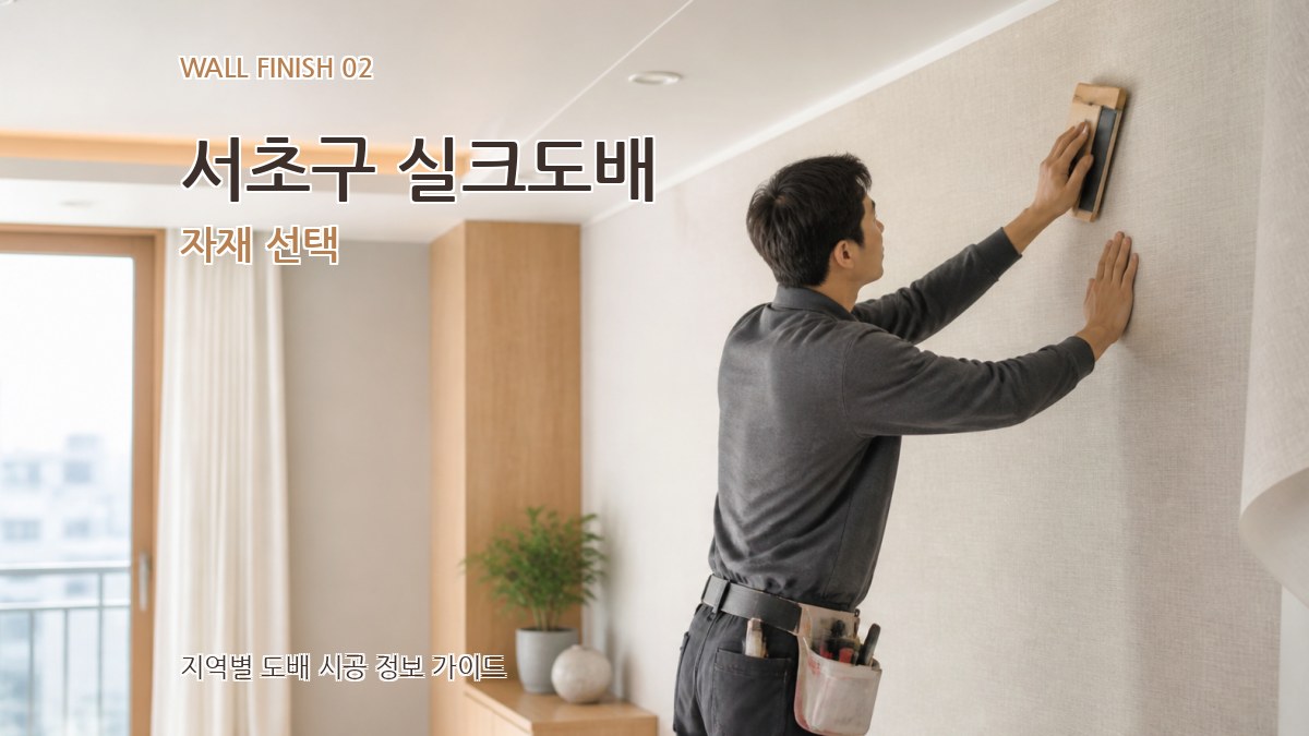 서초구 실크도배 자재 선택